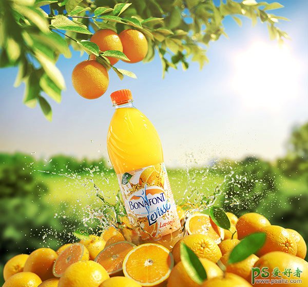 精美的果汁饮料平面广告设计作品,让人眼前一亮的果汁广告设计图
