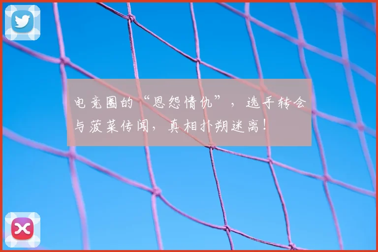 电竞圈的“恩怨情仇”，选手转会与菠菜传闻，真相扑朔迷离！